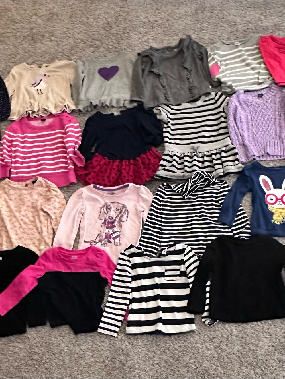18-24 Months Toddler Girl Fall Winter Clothes Bundle 22 Pieces